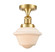 Franklin Restoration LED Semi-Flush Mount in Satin Gold (405|517-1CH-SG-G531-LED)
