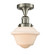 Franklin Restoration One Light Semi-Flush Mount in Brushed Satin Nickel (405|517-1CH-SN-G531)