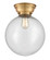 Franklin Restoration One Light Flush Mount in Brushed Brass (405|623-1F-BB-G204-12)