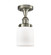 Ballston Urban LED Semi-Flush Mount in Brushed Satin Nickel (405|916-1C-SN-G51-LED)