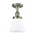 Ballston Urban One Light Flush Mount in Brushed Satin Nickel (405|916-1C-SN-G61)