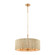 Abaca Five Light Chandelier in Satin Brass (45|32412/5)