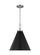 Wellfleet One Light Pendant in Midnight Black and Polished Nickel (454|CP1271MBKPN)