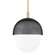 Nyack One Light Pendant in Aged Brass/Black (70|6119-AGB/BK)