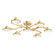 Meander LED Chandelier in Aged Brass (70|6332-AGB)