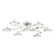 Meander LED Chandelier in Polished Nickel (70|6332-PN)