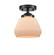 Nouveau One Light Semi-Flush Mount in Oil Rubbed Bronze (405|284-1C-OB-G171)