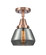 Caden One Light Semi-Flush Mount in Antique Copper (405|447-1C-AC-G173)