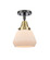 Caden One Light Semi-Flush Mount in Black Antique Brass (405|447-1C-BAB-G171)