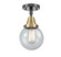 Caden LED Semi-Flush Mount in Black Antique Brass (405|447-1C-BAB-G204-6-LED)