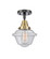 Caden One Light Semi-Flush Mount in Black Antique Brass (405|447-1C-BAB-G534)