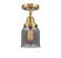 Caden LED Semi-Flush Mount in Brushed Brass (405|447-1C-BB-G53-LED)