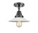 Caden LED Semi-Flush Mount in Matte Black (405|447-1C-BK-G1-LED)