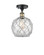 Ballston One Light Semi-Flush Mount in Black Antique Brass (405|516-1C-BAB-G122-8RW)