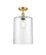 Ballston One Light Semi-Flush Mount in Satin Gold (405|516-1C-SG-G112-L)