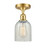 Ballston One Light Semi-Flush Mount in Satin Gold (405|516-1C-SG-G2511)