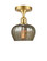 Ballston One Light Semi-Flush Mount in Satin Gold (405|516-1C-SG-G96)
