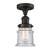 Franklin Restoration One Light Semi-Flush Mount in Oil Rubbed Bronze (405|517-1CH-OB-G184S)