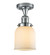 Franklin Restoration One Light Semi-Flush Mount in Polished Chrome (405|517-1CH-PC-G51)
