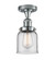 Franklin Restoration One Light Semi-Flush Mount in Polished Chrome (405|517-1CH-PC-G52)