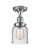 Franklin Restoration One Light Semi-Flush Mount in Polished Chrome (405|517-1CH-PC-G54)