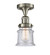 Franklin Restoration One Light Semi-Flush Mount in Brushed Satin Nickel (405|517-1CH-SN-G184S)