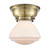 Franklin Restoration One Light Flush Mount in Antique Brass (405|623-1F-AB-G321)