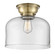 Franklin Restoration One Light Flush Mount in Antique Brass (405|623-1F-AB-G72-L)