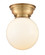 Franklin Restoration One Light Flush Mount in Brushed Brass (405|623-1F-BB-G201-8)