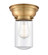 Franklin Restoration One Light Flush Mount in Brushed Brass (405|623-1F-BB-G312)