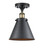 Ballston Urban One Light Semi-Flush Mount in Black Antique Brass (405|916-1C-BAB-M13-BK)