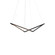 Z-Bar Pendant LED Pendant in Matte Black (240|ZBP-16-B-SW-MTB-CNP)