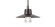 Suspense LED Outdoor Pendant in Black (281|PD-W1915-BK)