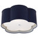 Bryce Two Light Flush Mount in French Navy and White (268|KS 4117NVY/WHT-FA)