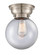 Franklin Restoration One Light Flush Mount in Brushed Satin Nickel (405|623-1F-SN-G202-8)