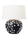 Nan One Light Table Lamp in White Leather W Black Leather (454|HT1011WLBL1)