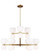 Londyn 18 Light Chandelier in Burnished Brass with Milk White Glass (454|KSC10018BBSMG)