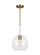 Monroe One Light Pendant in Burnished Brass (454|KSP1061BBSGW)