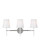 Monroe Three Light Vanity in Polished Nickel (454|KSV1013PNGW)