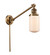 Franklin Restoration LED Swing Arm Lamp in Brushed Brass (405|237-BB-G311-LED)