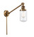 Franklin Restoration LED Swing Arm Lamp in Brushed Brass (405|237-BB-G312-LED)