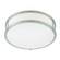 Conga Two Light Flush Mount in Brushed Steel (18|50080-BS/OPL)