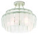 Vintner Three Light Semi-Flush Mount in Opaque White/Contemporary Silver Leaf (142|9999-0030)
