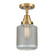 Caden LED Flush Mount in Brushed Brass (405|447-1C-BB-G262-LED)