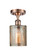 Ballston One Light Semi-Flush Mount in Antique Copper (405|516-1C-AC-G116)