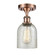 Ballston One Light Semi-Flush Mount in Antique Copper (405|516-1C-AC-G259)