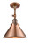 Franklin Restoration One Light Semi-Flush Mount in Antique Copper (405|201F-AC-M10-AC)