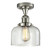 Franklin Restoration One Light Semi-Flush Mount in Polished Nickel (405|517-1CH-PN-G72)