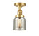 Franklin Restoration LED Semi-Flush Mount in Satin Gold (405|517-1CH-SG-G58-LED)