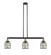 Franklin Restoration LED Island Pendant in Black Antique Brass (405|213-BAB-G58-CE-LED)